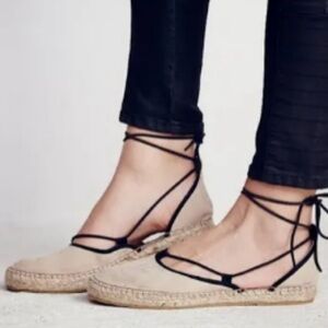 Free People Marina Lace-Up Espadrille Sz 36 US 6